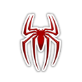 Spider-Man logo sticker on phone