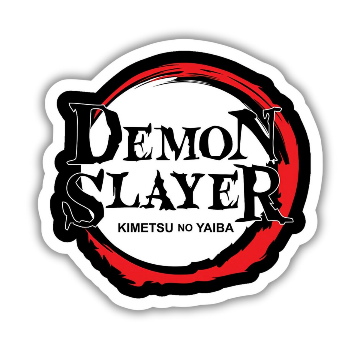 Demon Slayer sticker applied to a phone