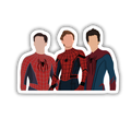 Three Spider-Men sticker on phone