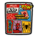 Spider-Man comic panel sticker on phone