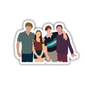 TSITP squad cousins beach group sticker closeup