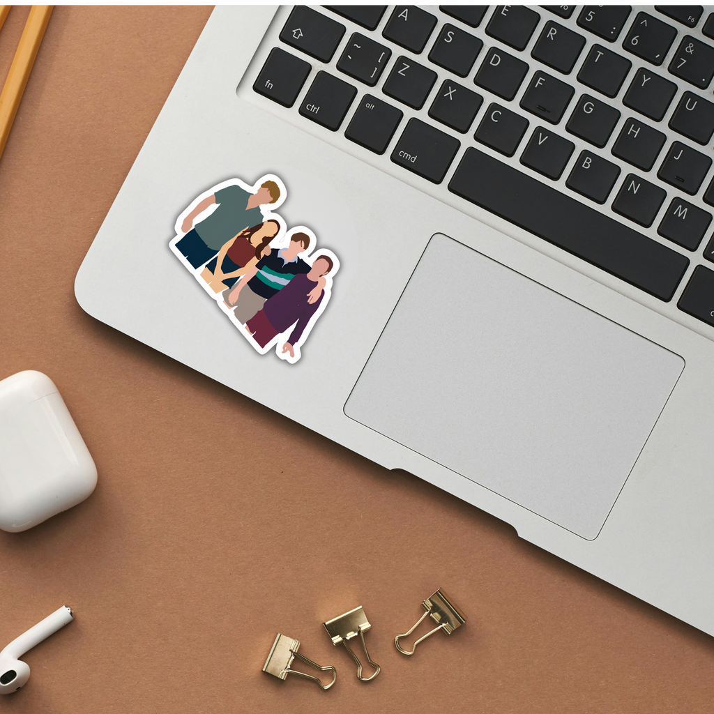 TSITP squad cousins beach group sticker on laptop