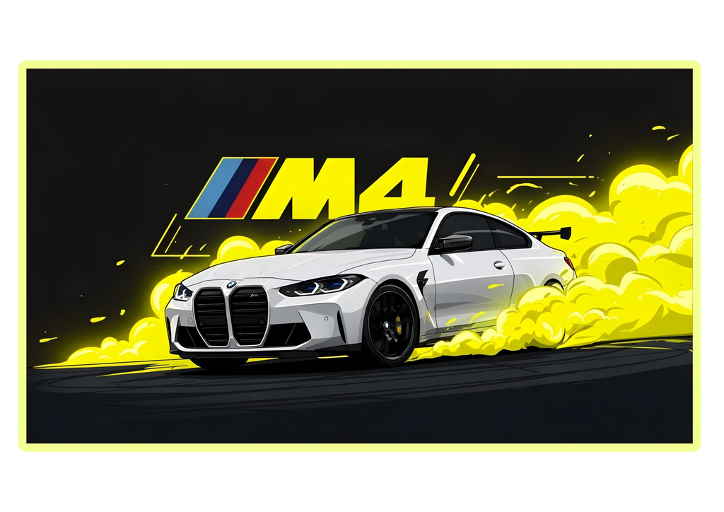 BMW M4 Sticker