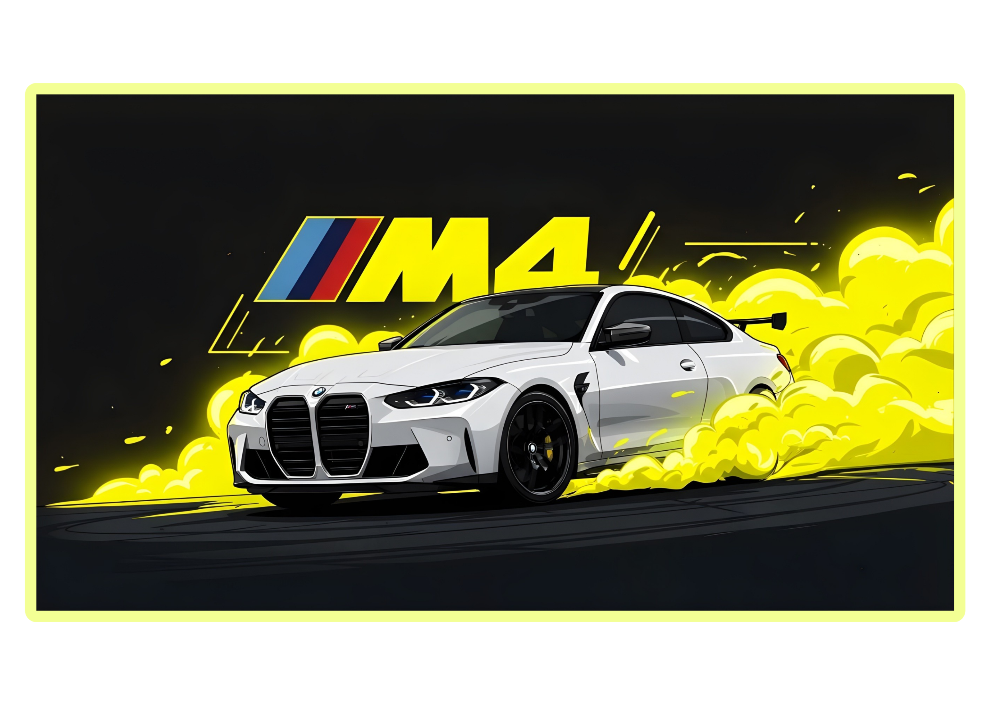 BMW M4 Sticker
