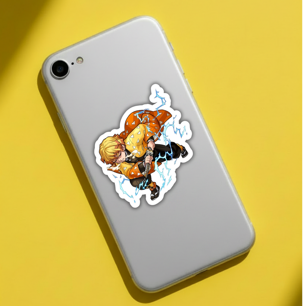 Zenitsu Thunder Breathing Demon Slayer sticker artwork