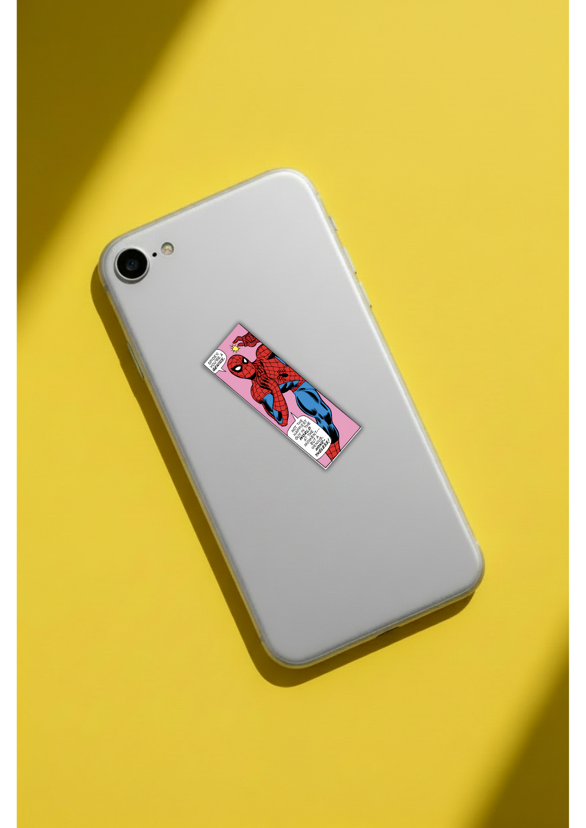 Spidey You're A Genius Comic Vinyl Sticker