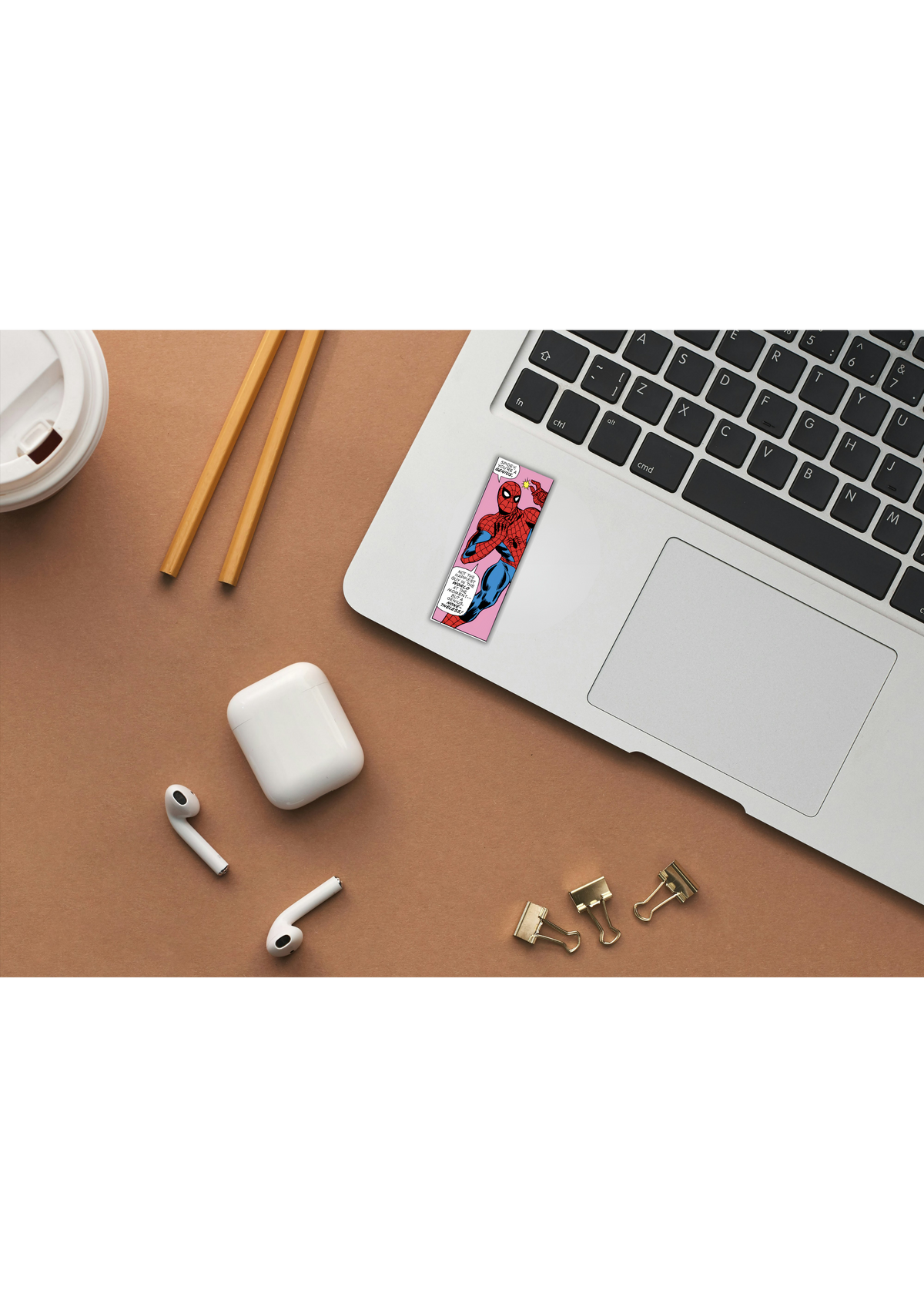 Spidey You're A Genius Comic Vinyl Sticker