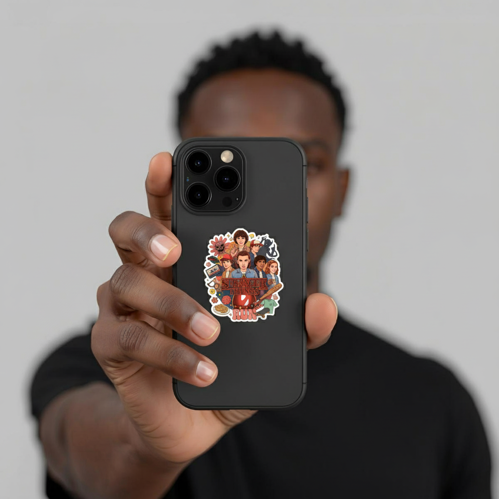 Retro Adventure Stranger Things Sticker