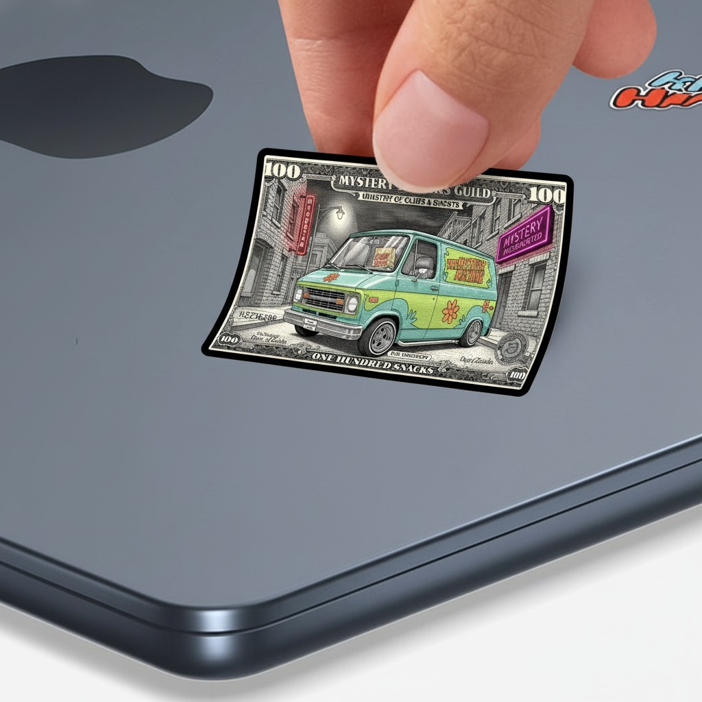 Mystery Machine Currency Sticker