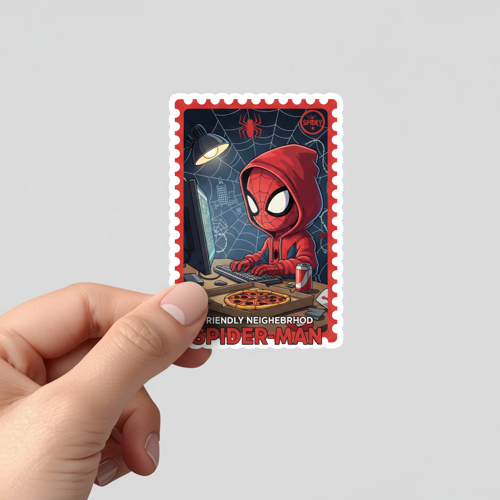 Spidey Stamp Sticker