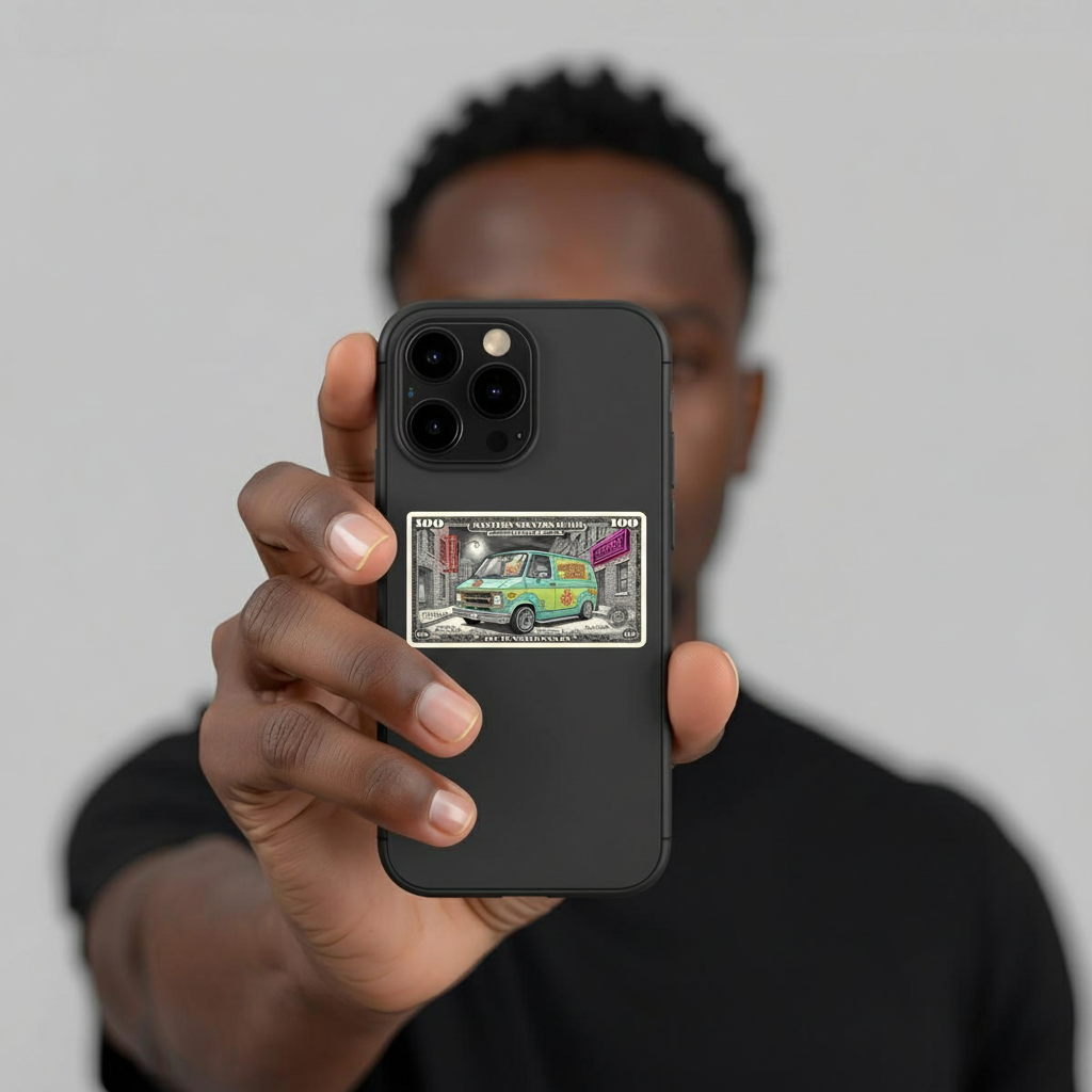 Mystery Machine Currency Sticker