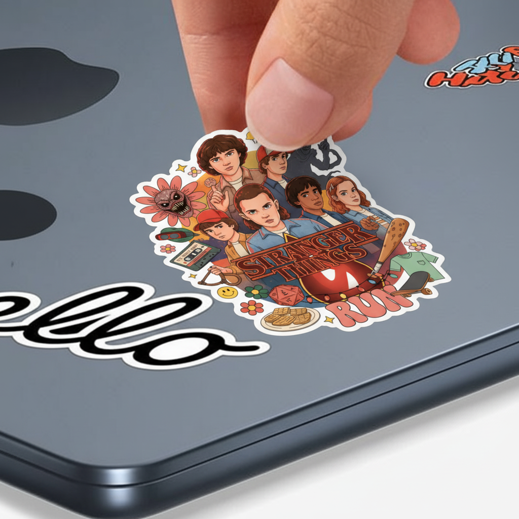 Retro Adventure Stranger Things Sticker